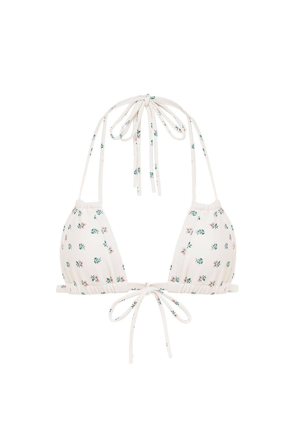 Fruity Floral Euro Bow Bikini Top