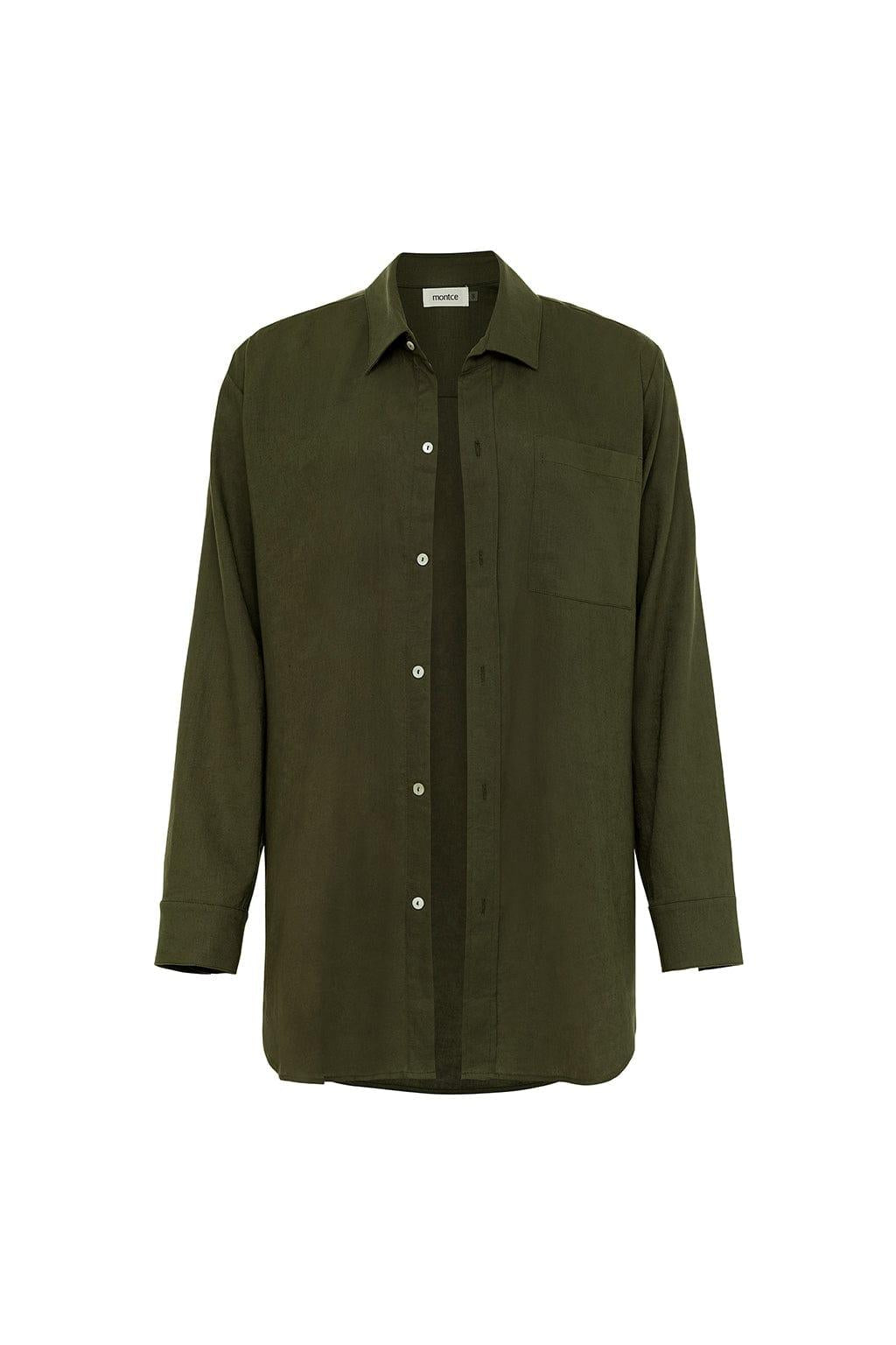 Olive Long Sleeve Button Down Shirt