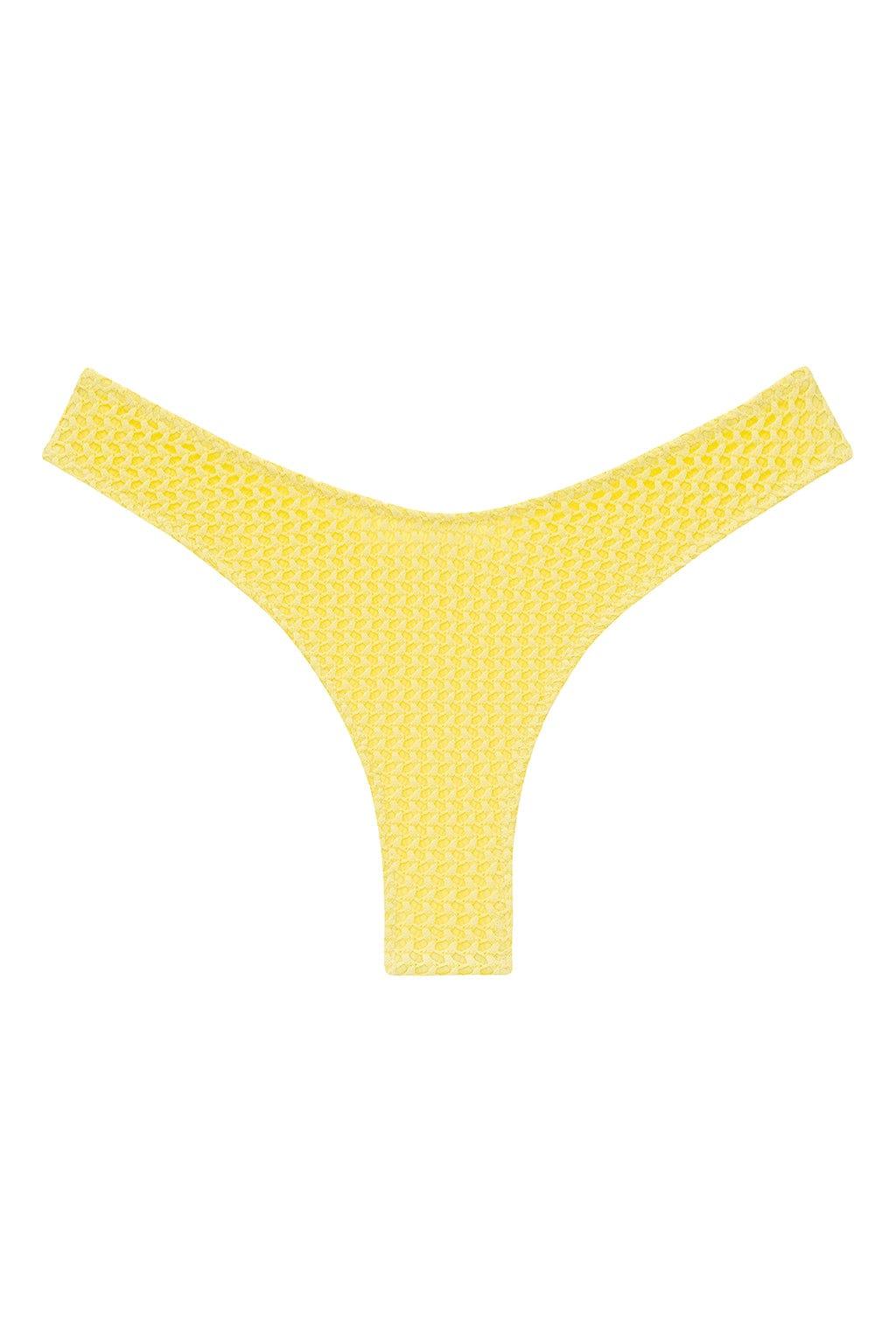 Yellow Crochet Lulu (Zig Zag Stitch) Bikini Bottom