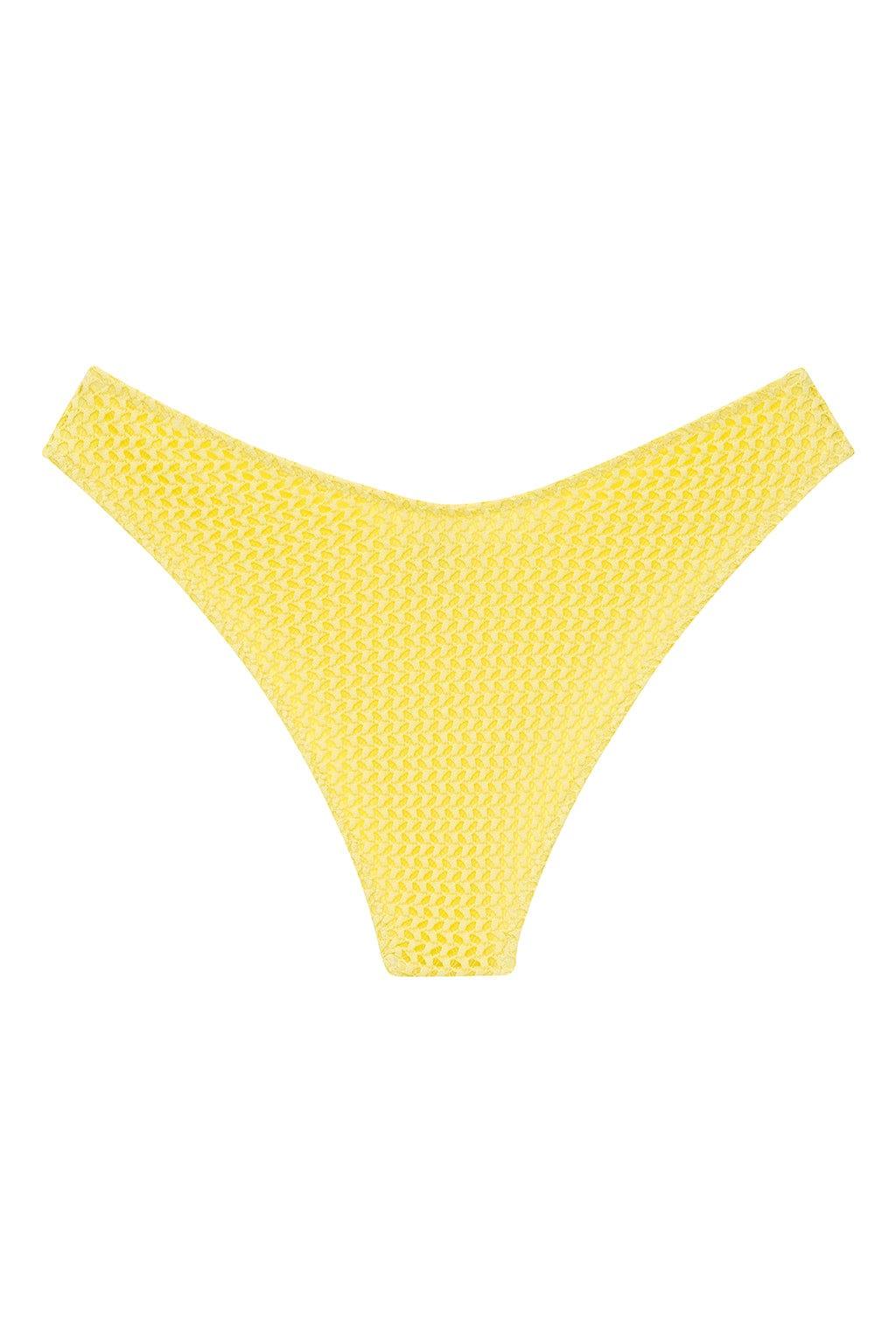 Yellow Crochet Lulu (Zig Zag Stitch) Bikini Bottom