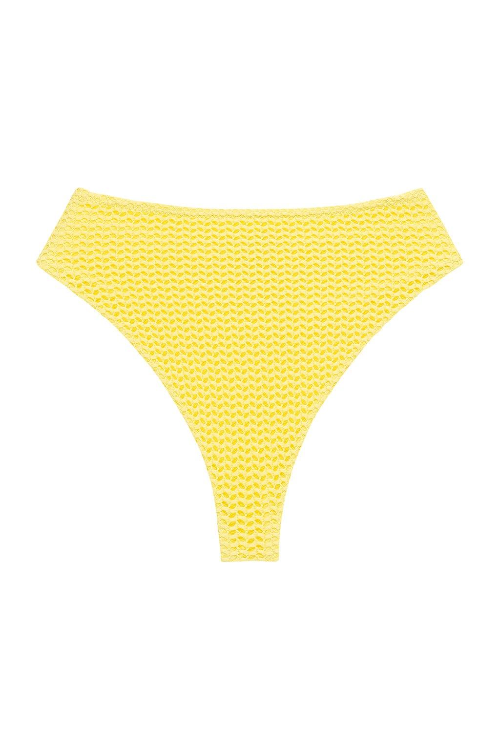 Yellow Crochet Paula Bikini Bottom