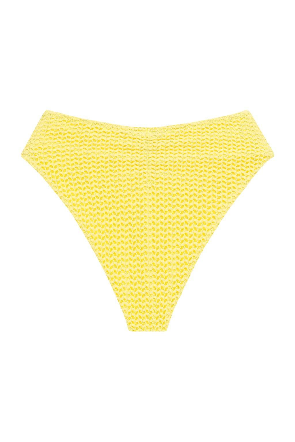 Yellow Crochet Paula Bikini Bottom