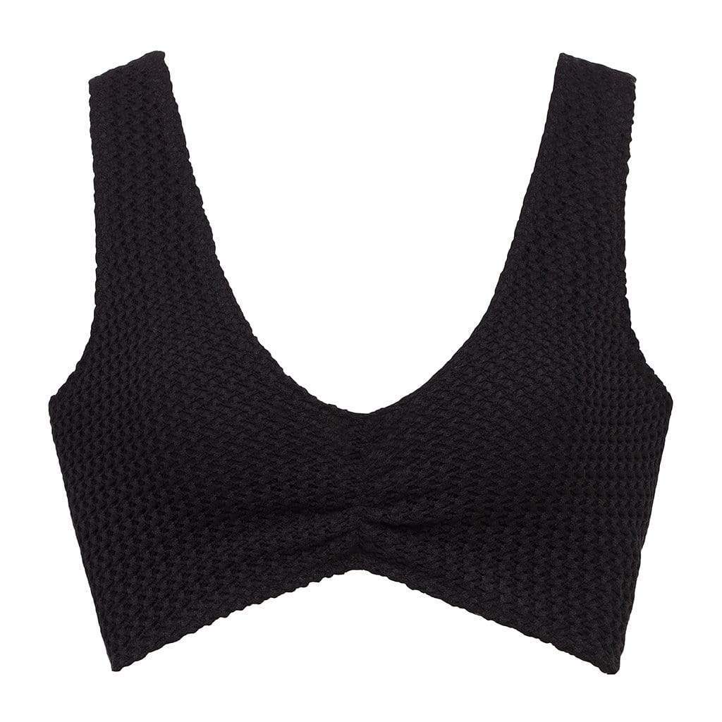Black Crochet Kim Variation Bikini Top