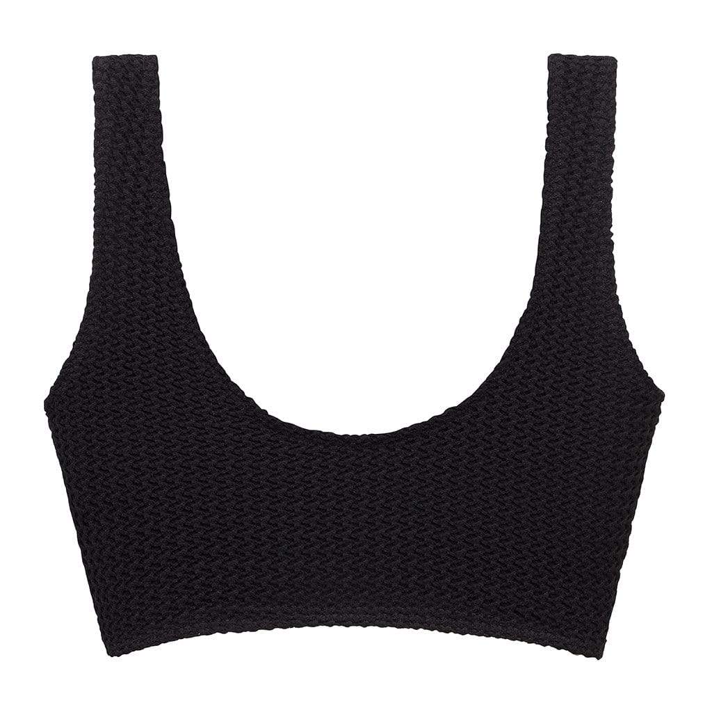 Black Crochet Kim Variation Bikini Top