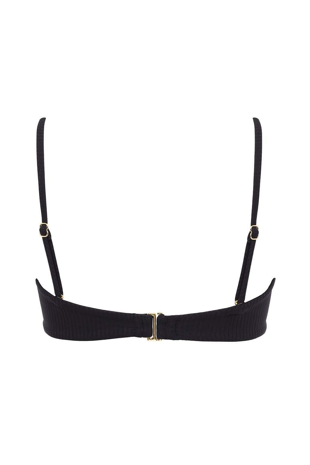 Black Rib Summer Bikini Top