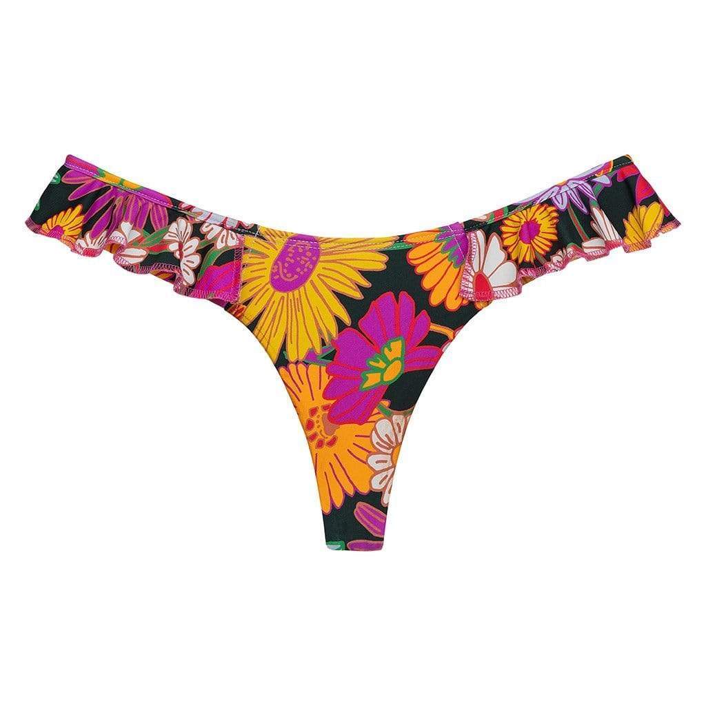 Janeane Floral Ruffle Uno Bikini Bottom