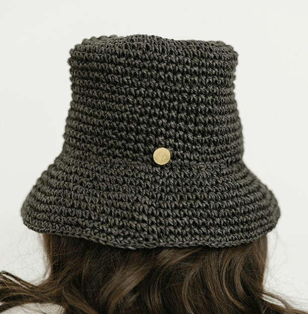 Sal Crochet Bucket Hat (Black)