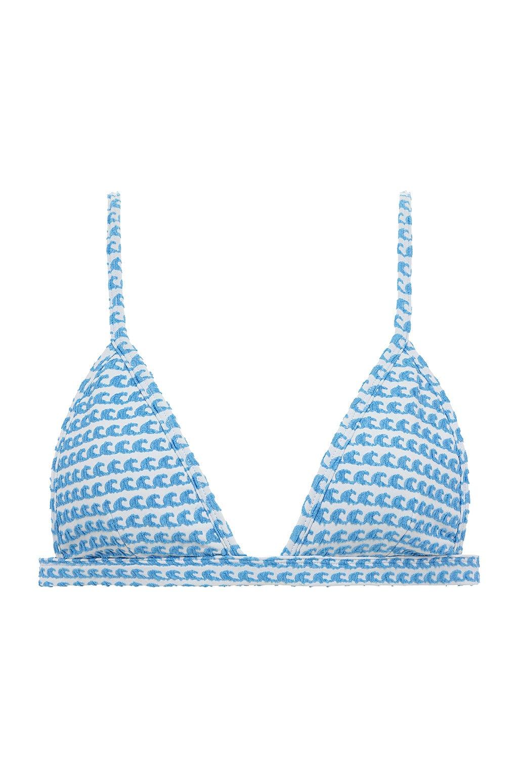 Wave Repeat Hunter Triangle Bikini Top