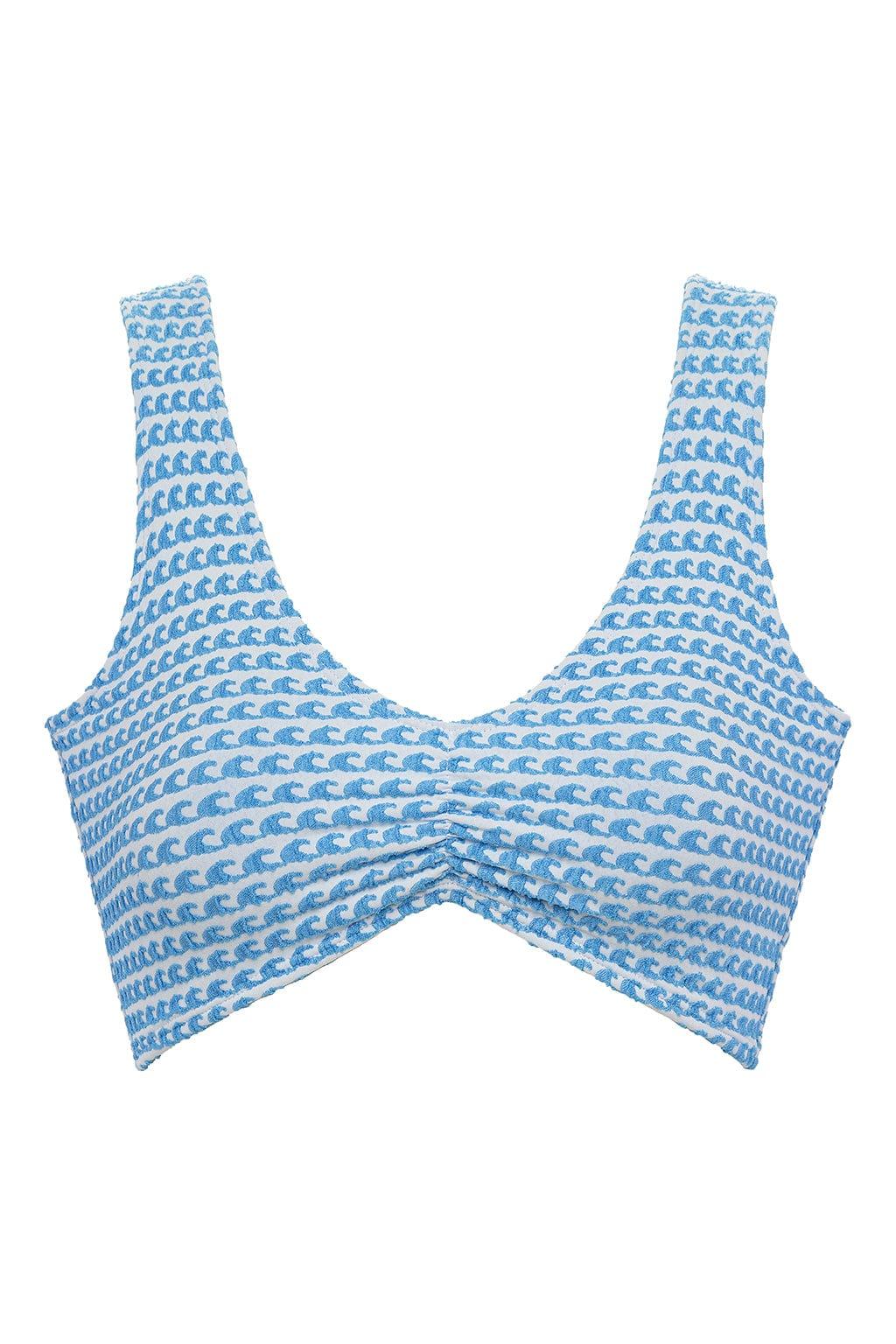 Wave Repeat Kim Variation Bikini Top