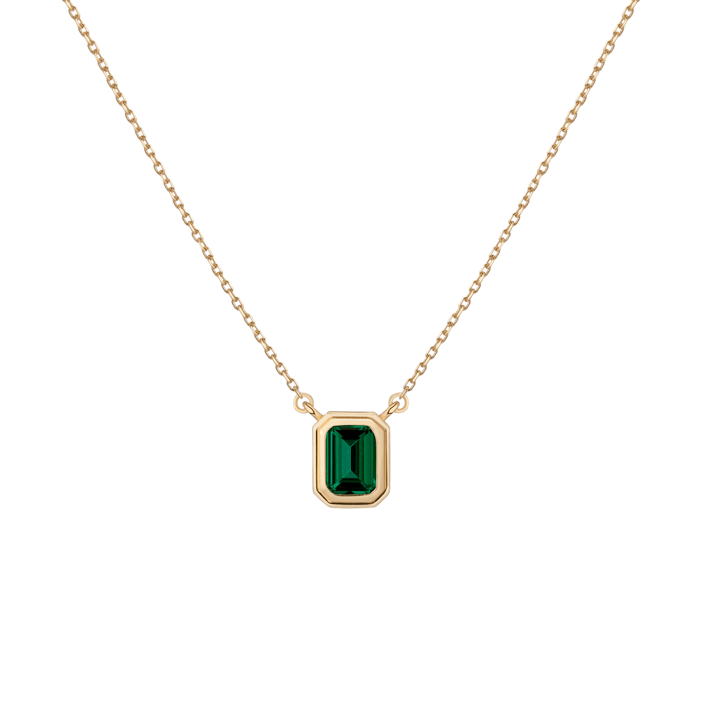 Lab Grown Emerald Heirloom Necklace