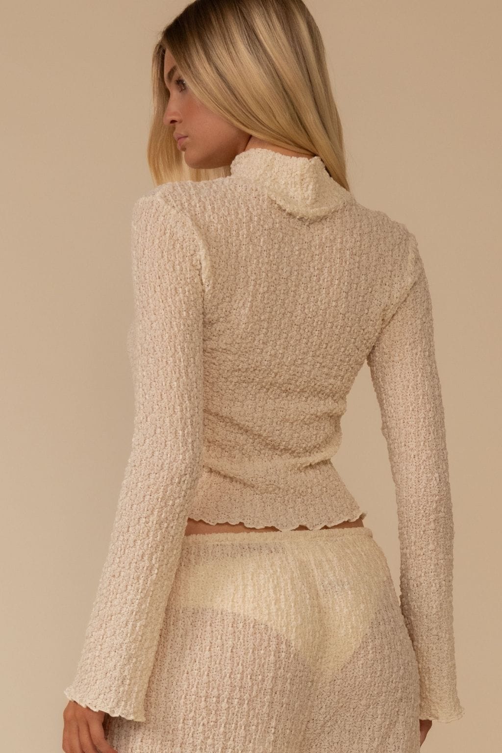 Amalia Texture Francesca Long-Sleeve Top