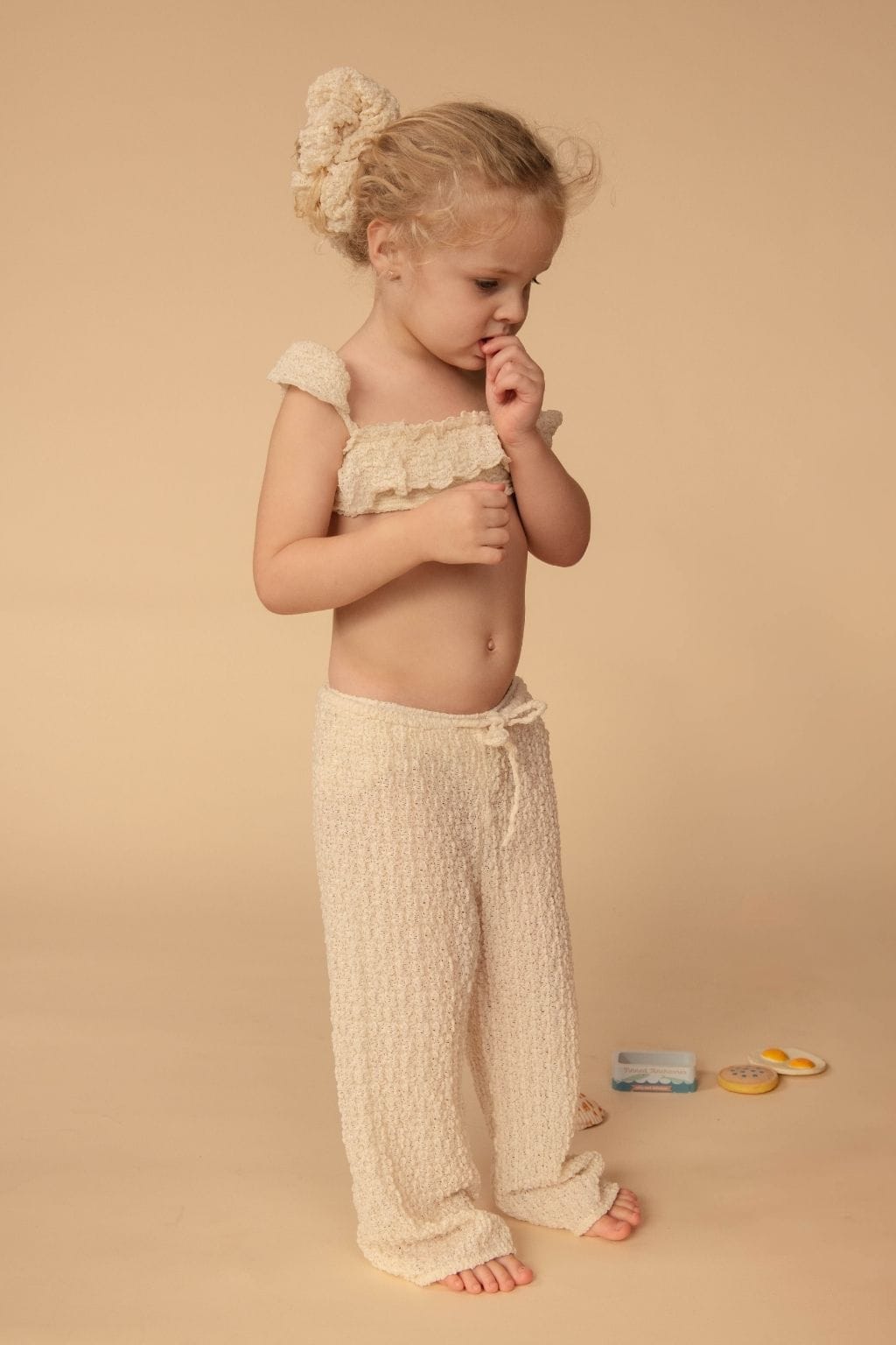 Amalia Texture Mini Drawstring Pant