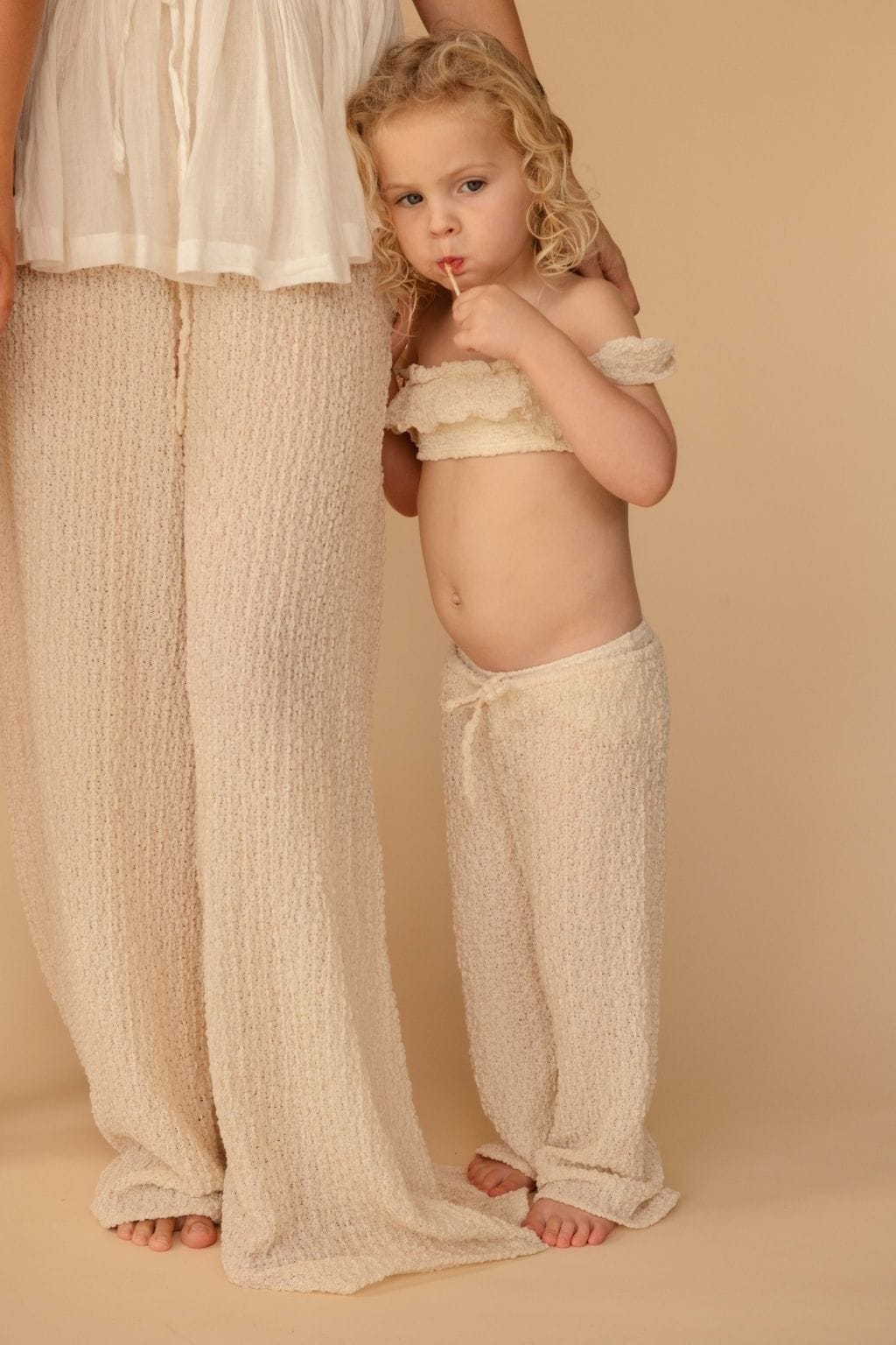 Amalia Texture Mini Drawstring Pant