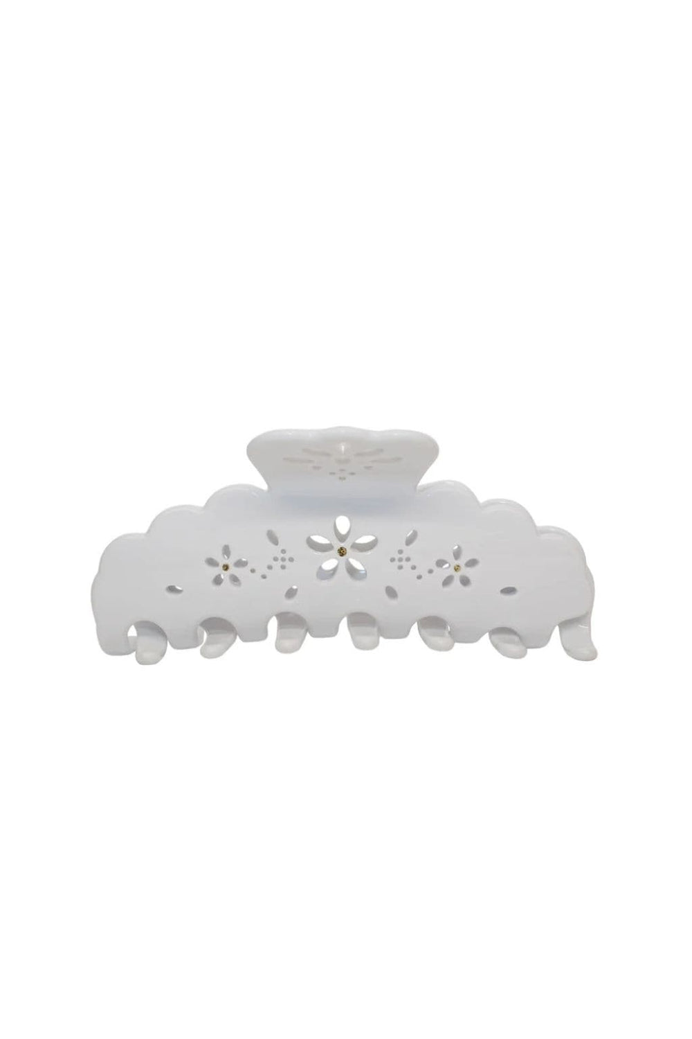 Big Effing Clip (Blanc Fleur Eyelet)