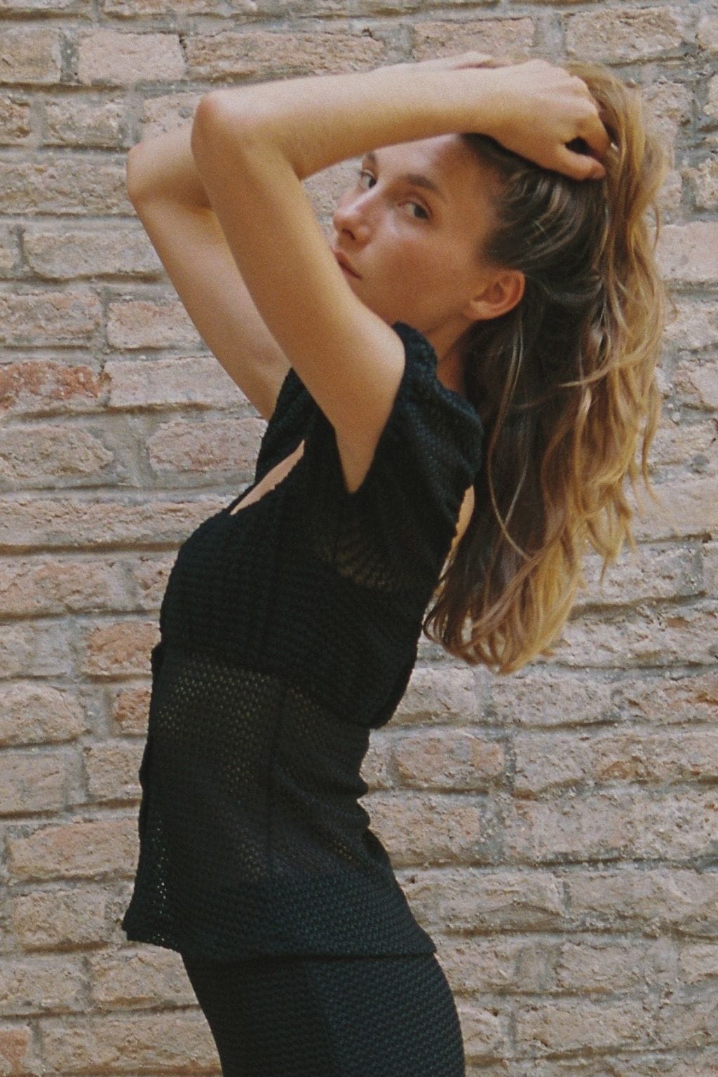 Black Crochet Millie Top