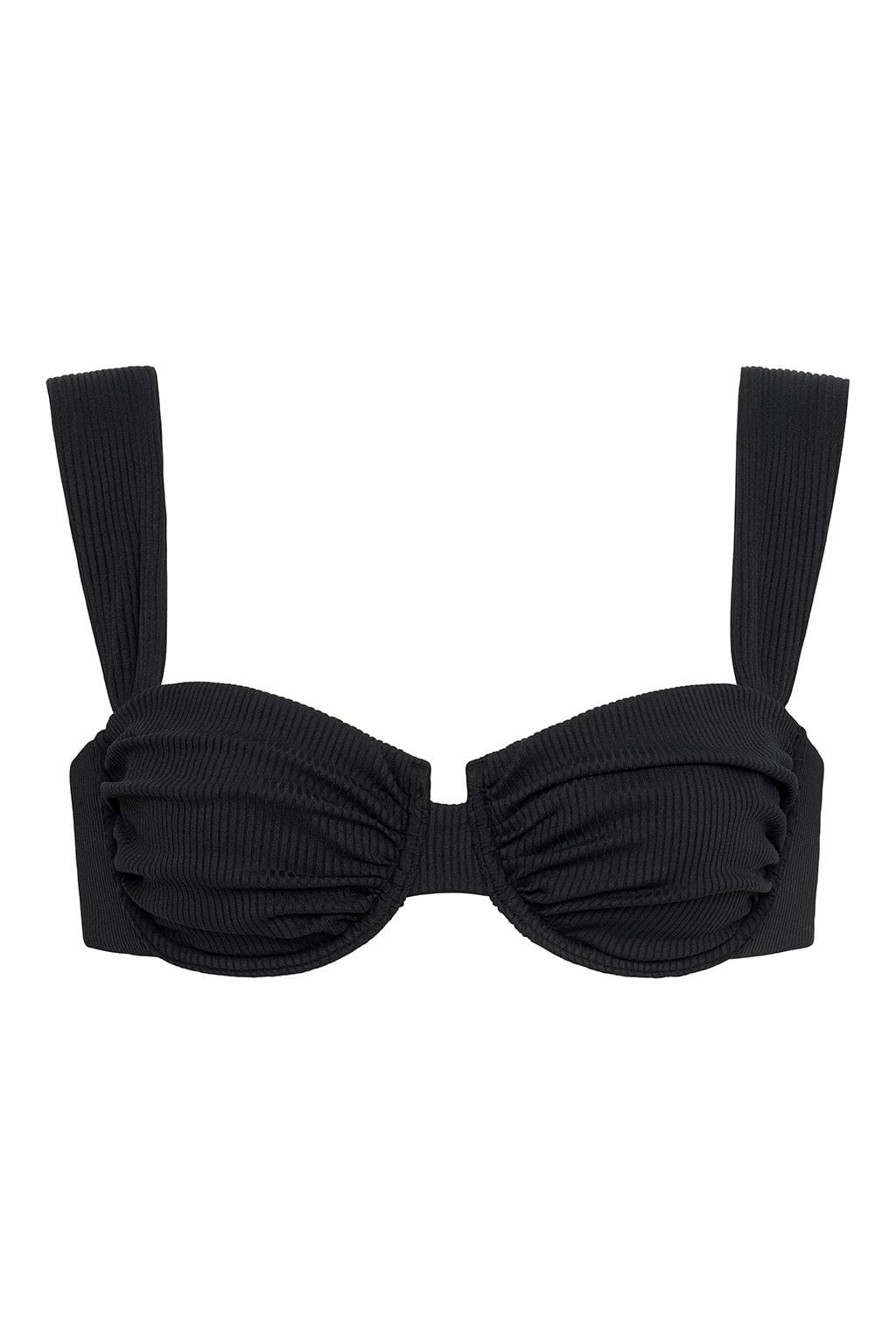 Black Rib Bella Bikini Top