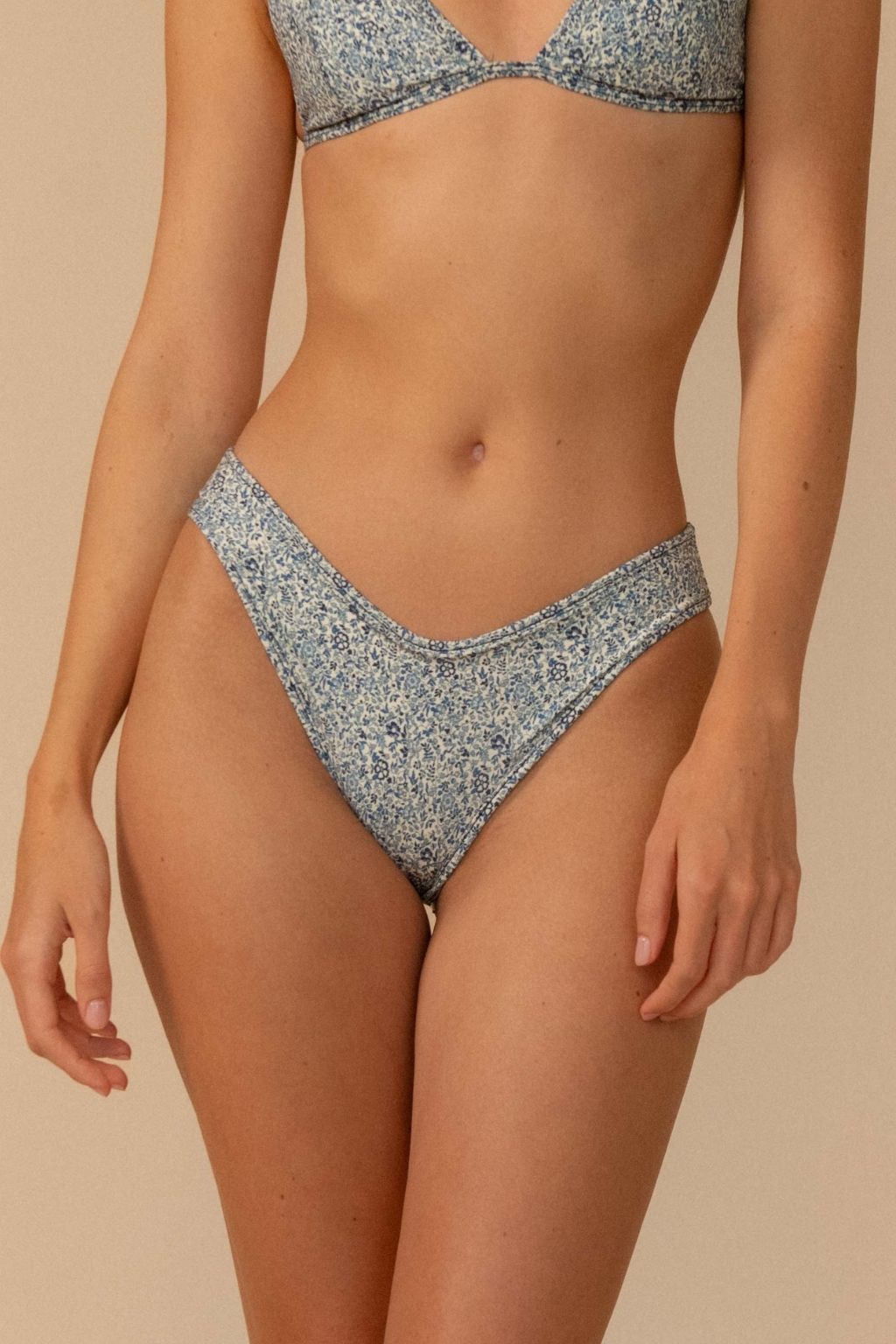 Blue Petite Fleur Lulu Bikini Bottom