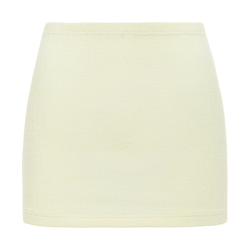 Buttercream Rib Micro Skirt