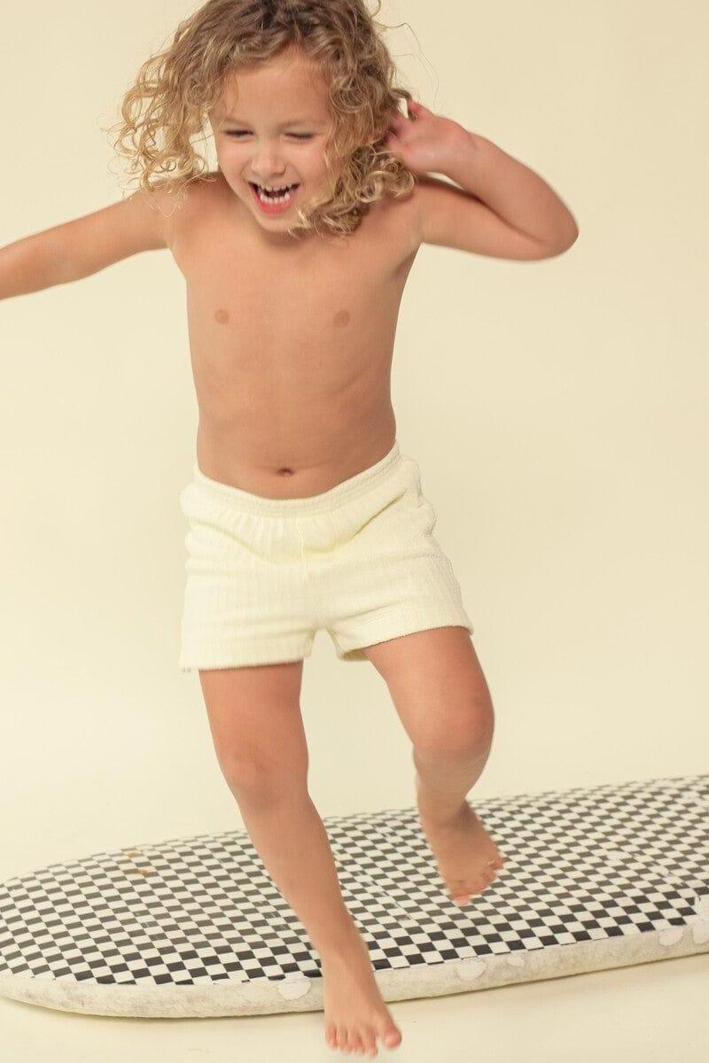 Buttercream Rib Mini Swim Trunk