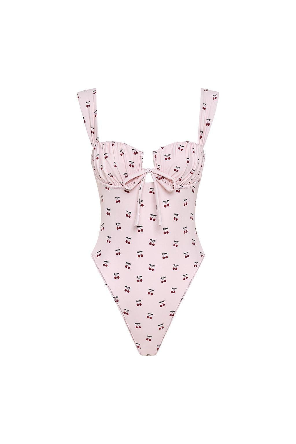 タグ付‼️Cherry Pattern Cache-Coeur One-Piece Cherries Petal Variation One-Piece