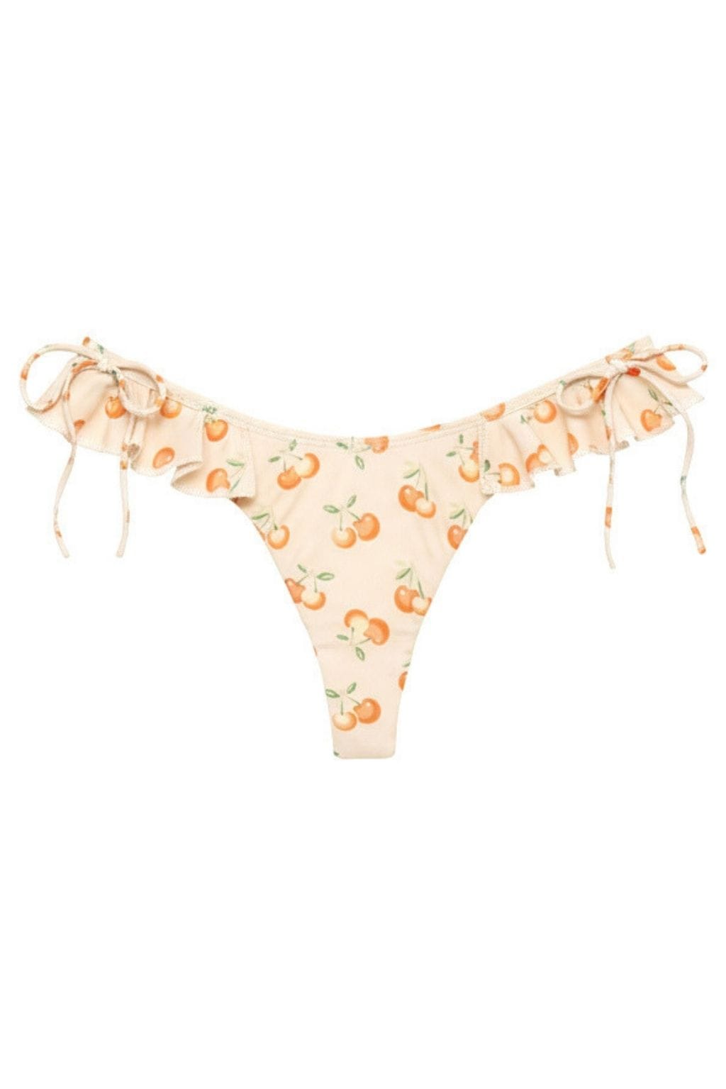 Cherry Sherbet Uno Ruffle Bows Bikini Bottom