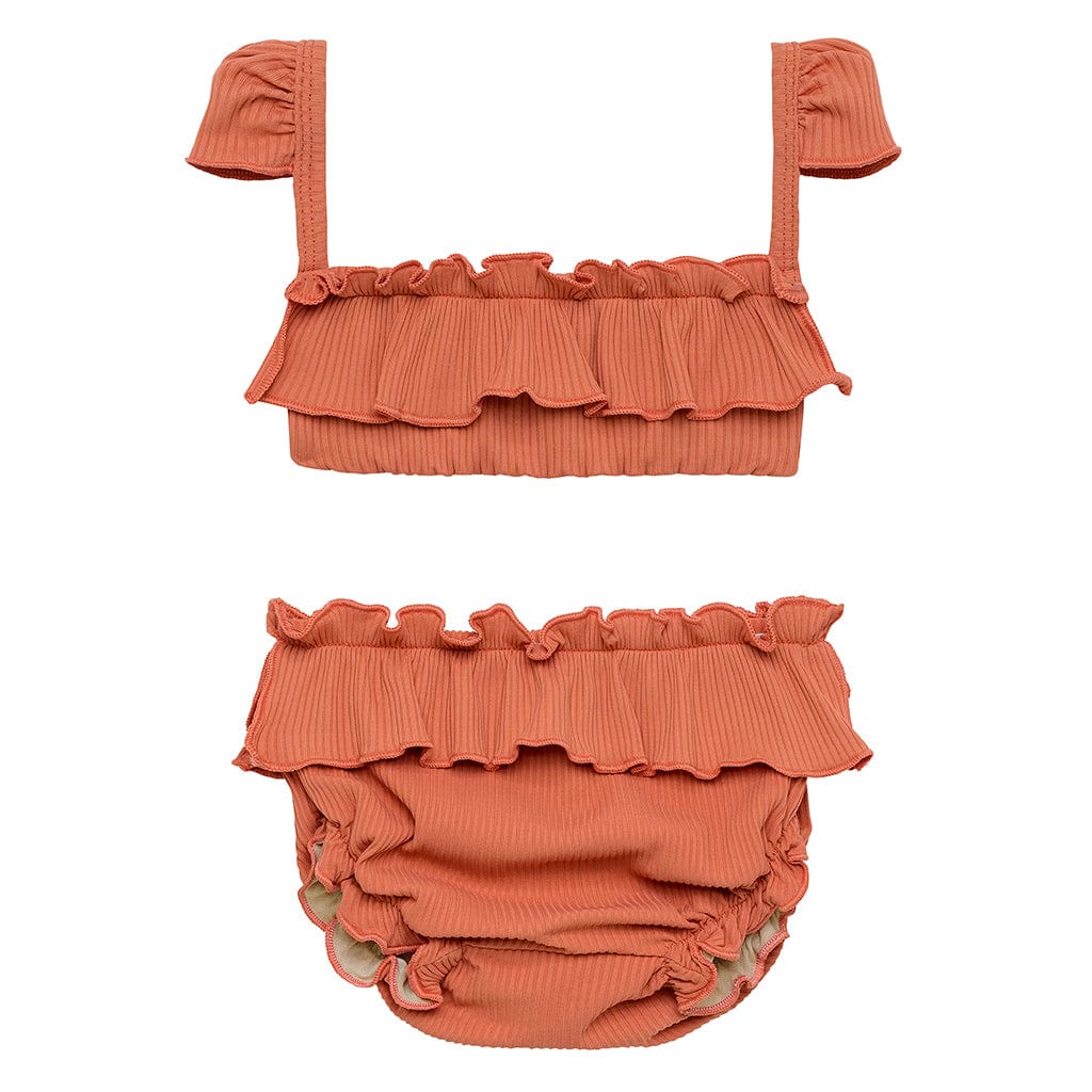 Sample Coral Rib Mini Cabana Bikini Set