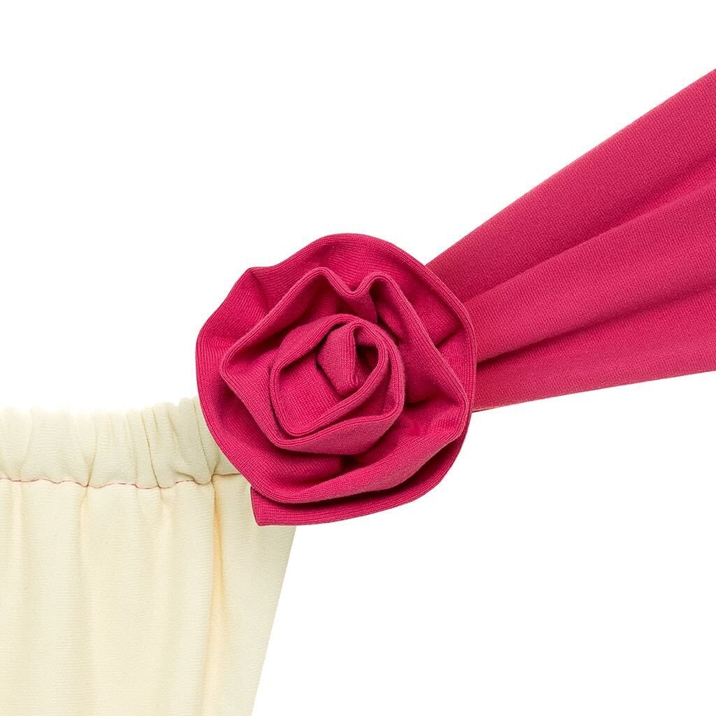 Binded Roses Cream Raspberry Binded Removable Rose Pin