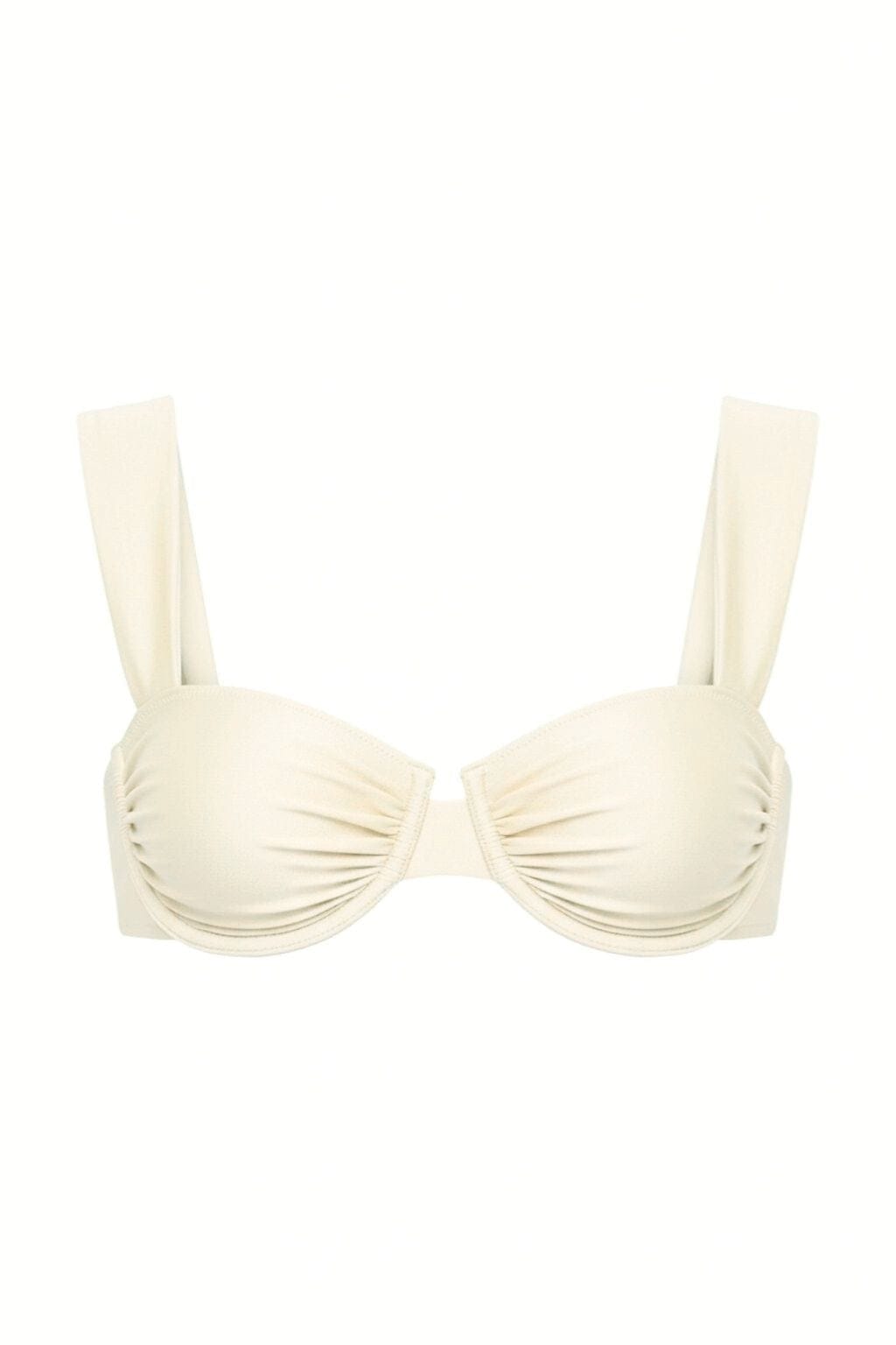 Cream Silkie Bella Bikini Top