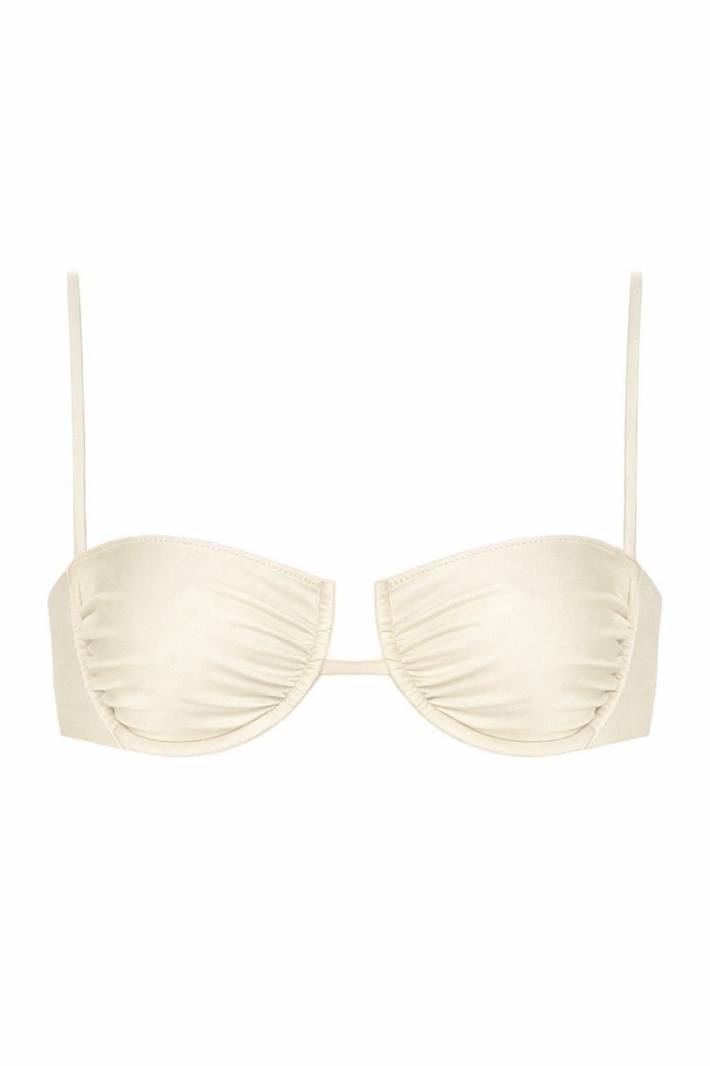 Cream Silkie Simonette Bikini Top