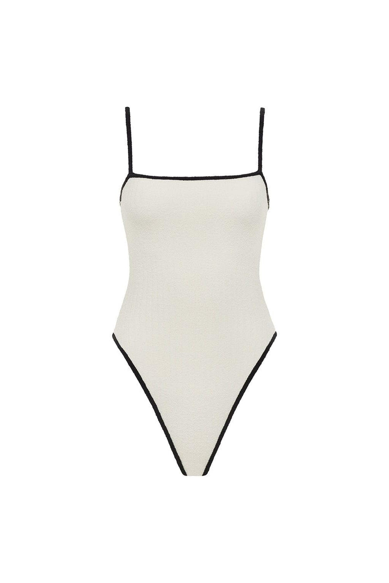 Plain Binded V Neck One Piece main image 1