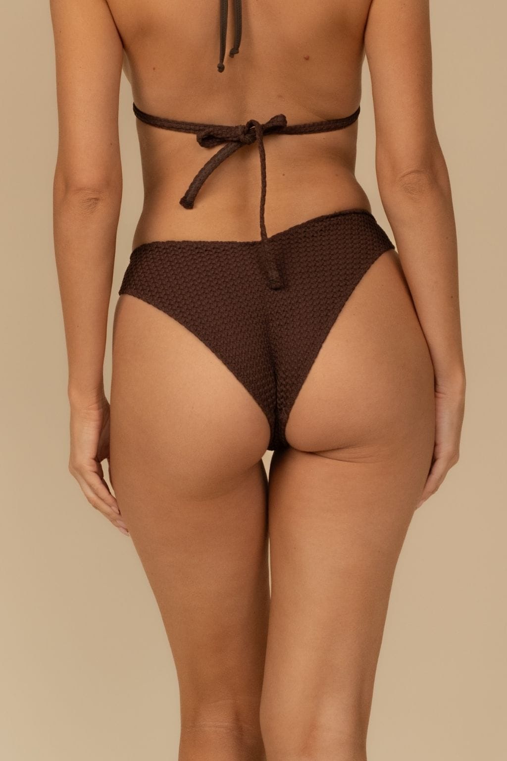 Espresso Crochet Lulu (Zig-Zag Stitch) Bikini Bottom