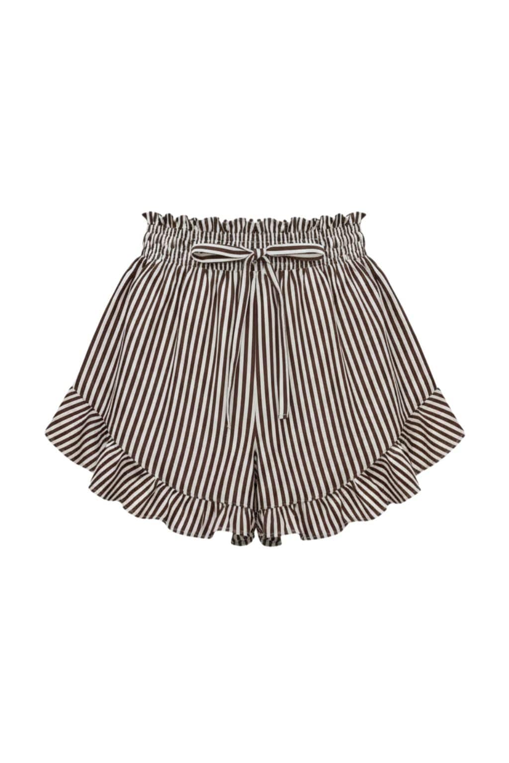 Espresso Pin Stripe Boho Short