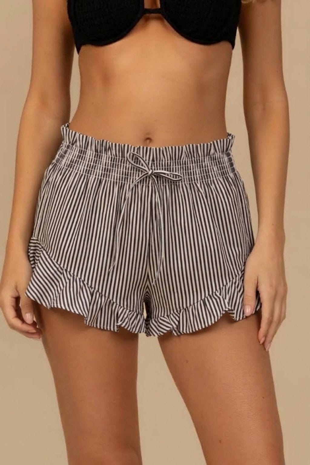 Espresso Pin Stripe Boho Short