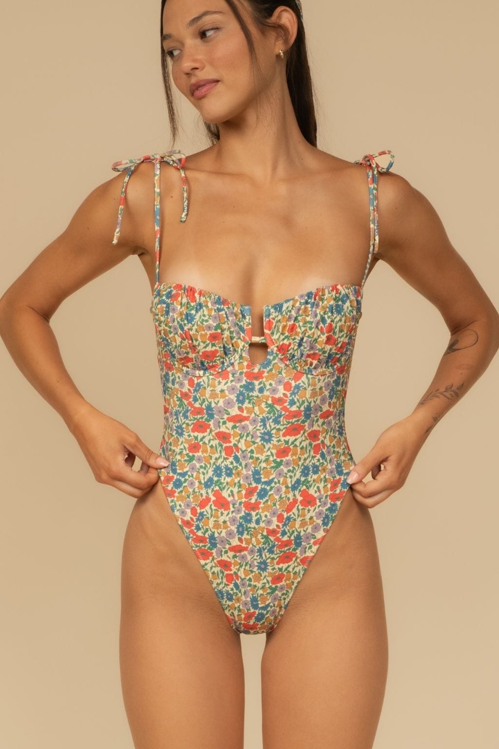 Florencia Floral Petal One-Piece