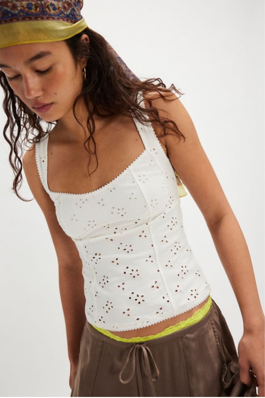 Full Bloom Eyelet Cami