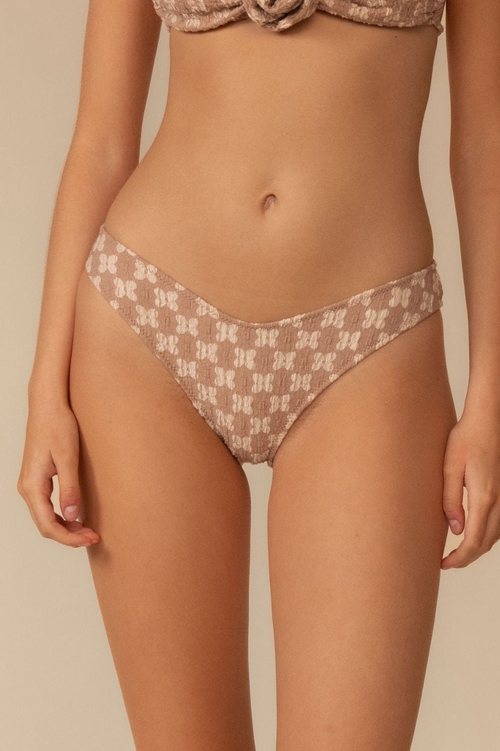 Grace Lace Added Coverage Lulu (Zig-Zag Stitch) Bikini Bottom