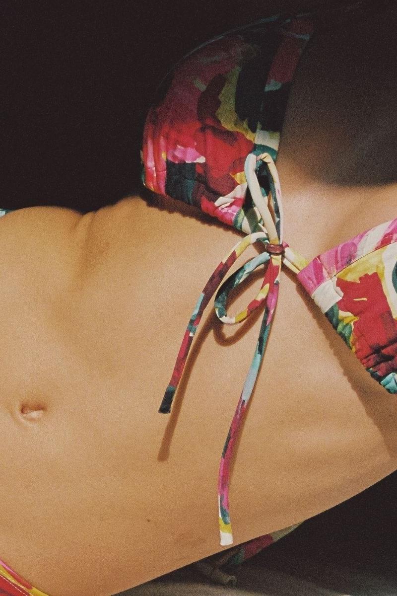 Isla Floral Euro Bow Bikini Top