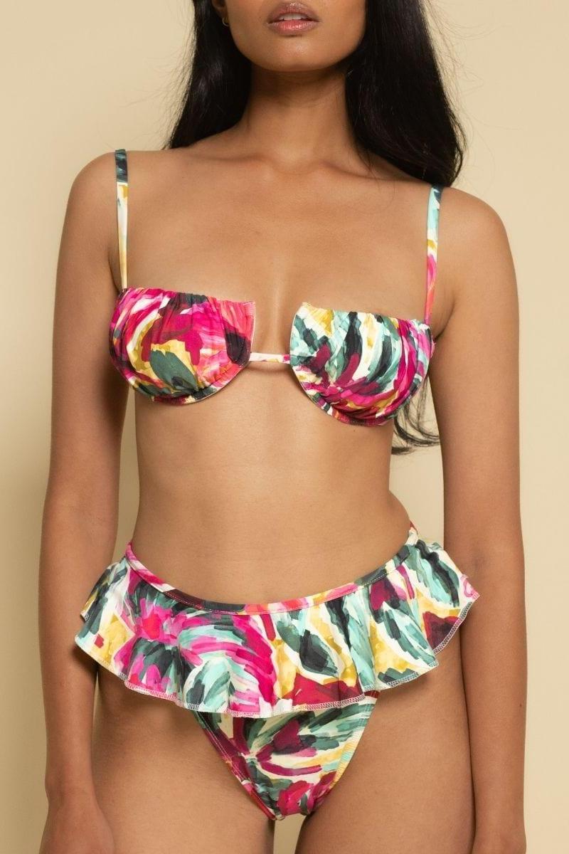 Isla Floral Tamarindo Ruffle Bikini Bottom