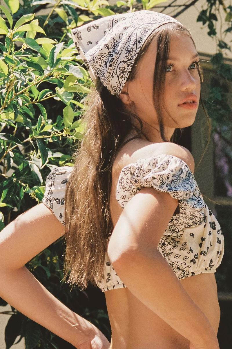 Ivy Bandana Tie-Up Scarf