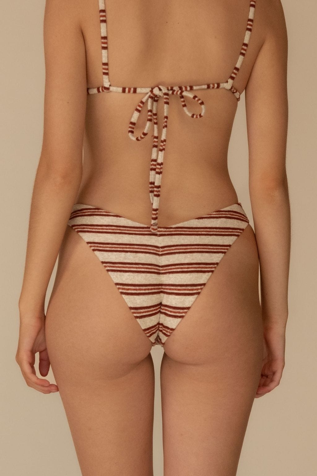 Joan Stripe Lulu (Zig-Zag Stitch) Bikini Bottom