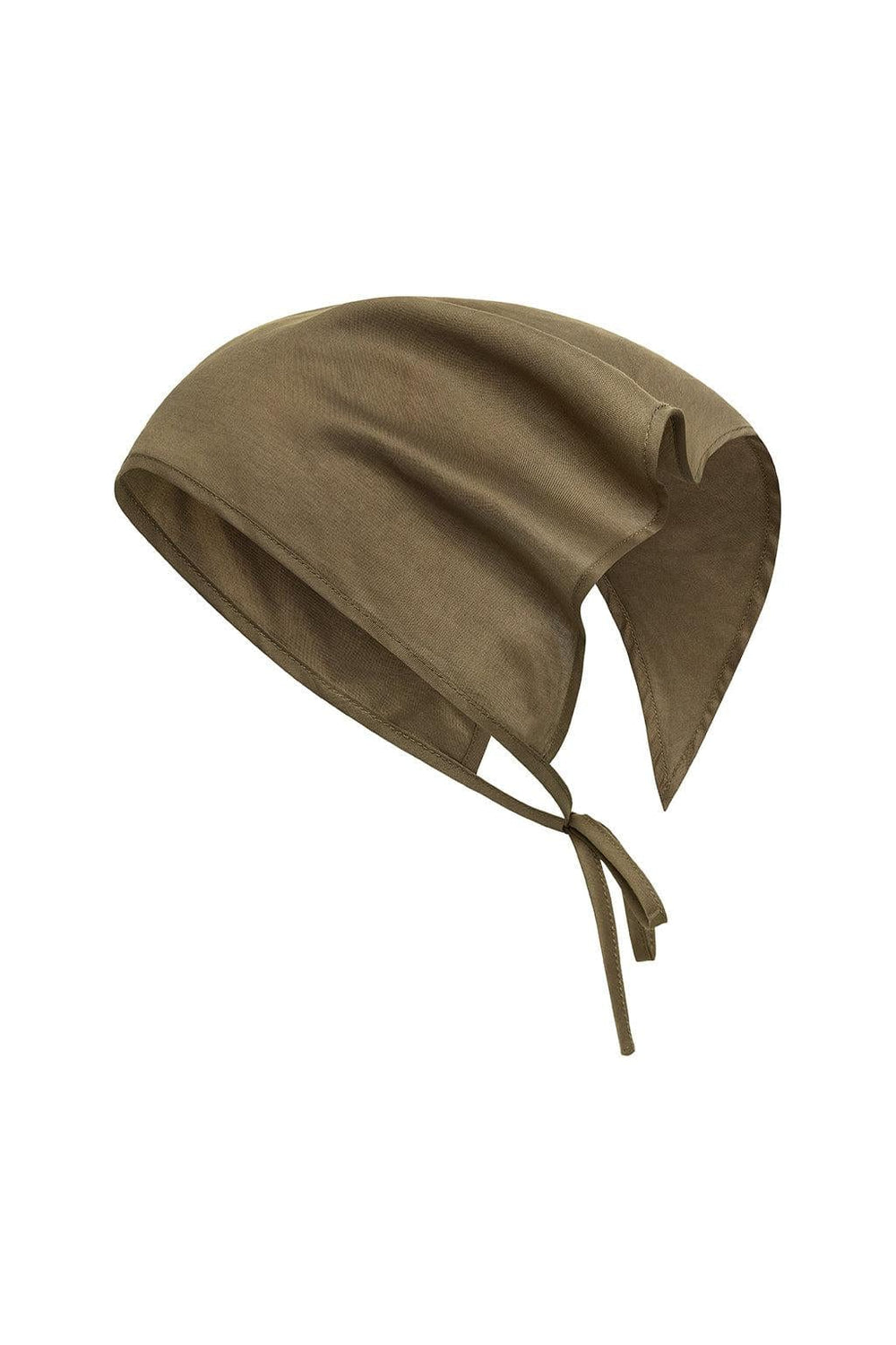 Khaki Tie-Up Scarf