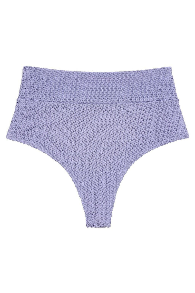 Lavender Crochet Added Coverage High Rise Bikini Bottom