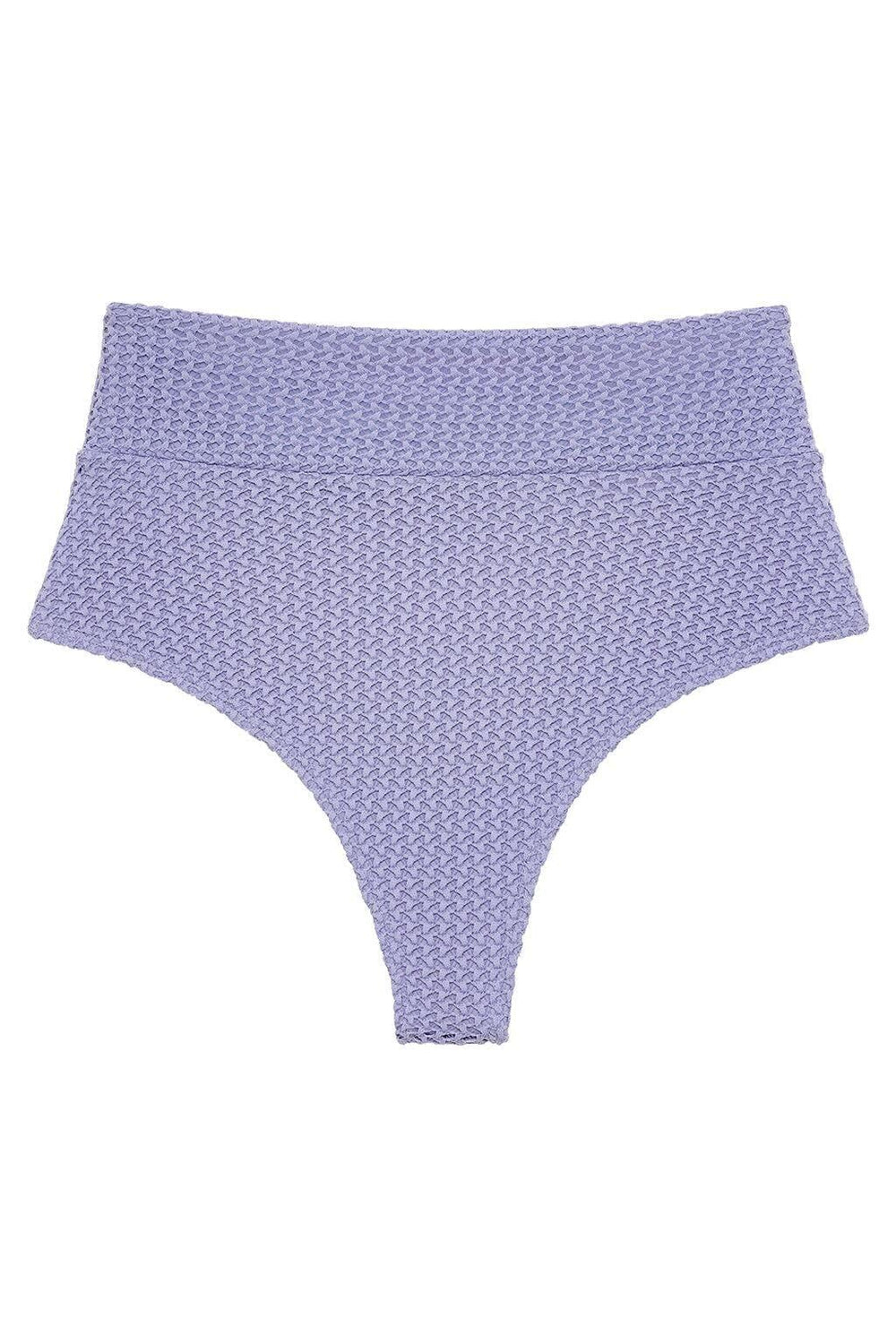 Lavender Crochet Added Coverage High Rise Bikini Bottom