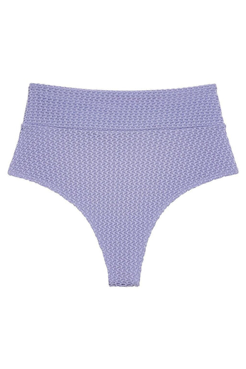 Lavender Crochet Added Coverage High Rise Bikini Bottom