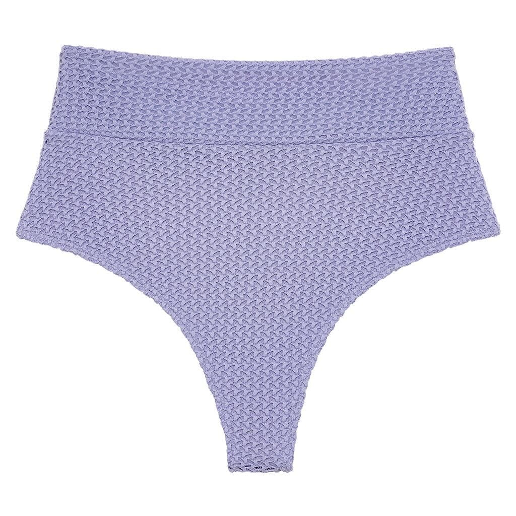 Lavender Crochet Full Coverage High Rise Bikini Bottom