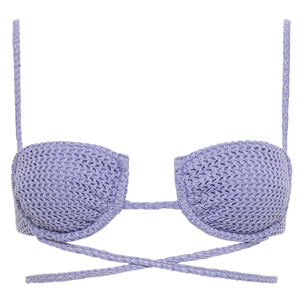 Lavender Crochet Simone Bikini Top