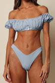Light Denim Bandita Bikini Top