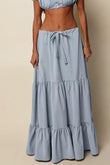 Light Denim Cottage Skirt