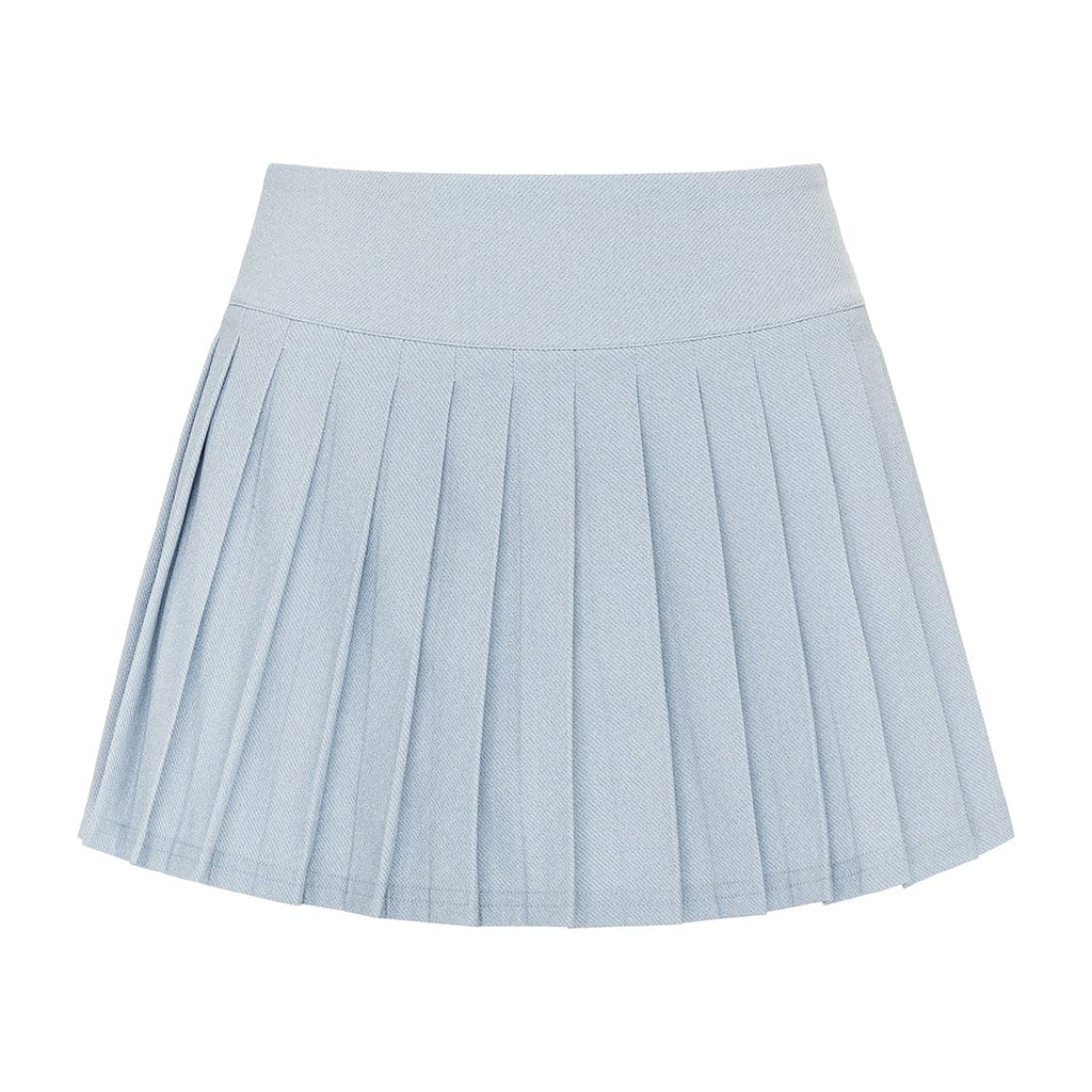 Light Denim Tennis Skirt