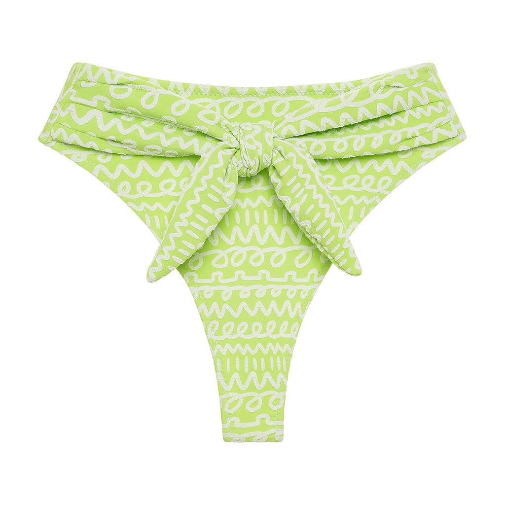 Lime Icing Paula Tie-Up Bikini Bottom